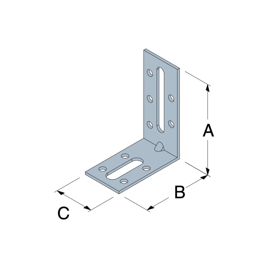 SST Winkelverbinder Typ EFIXR Stahl fzn 50×55×30×2