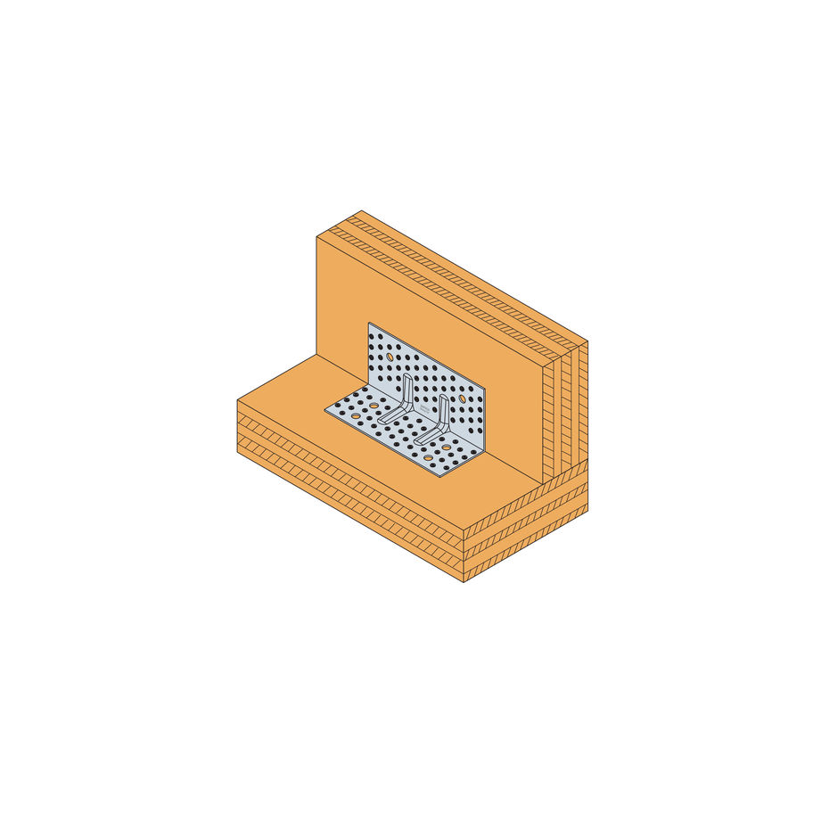 SST Winkelverbinder Stahl feuerverzinkt ABR255 120×100×255×3