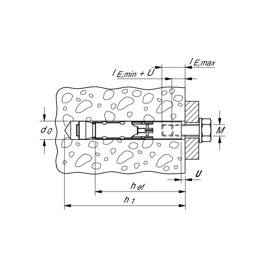 fischer Hochleistungsanker rostfrei A4 FH II 15/M10 I R