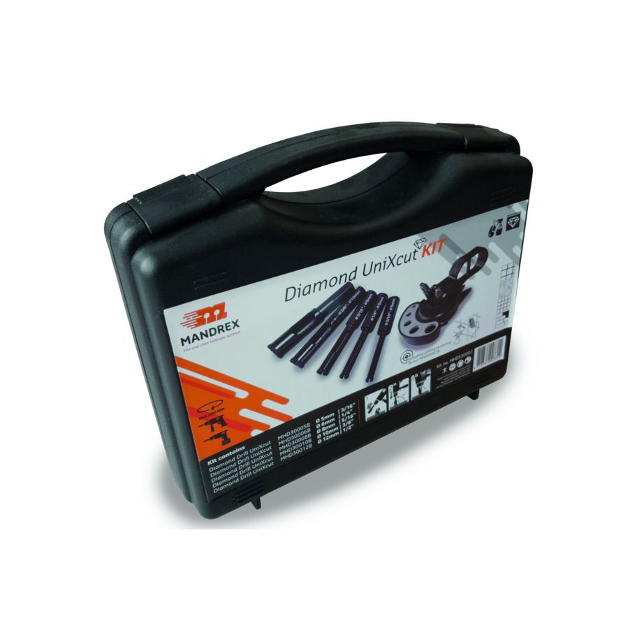 MANDREX Diamantbohrer-Set UniXcut 6-tlg