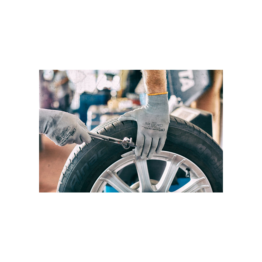 GEBOL Arbeitshandschuh Micro Flex grau 10, Header