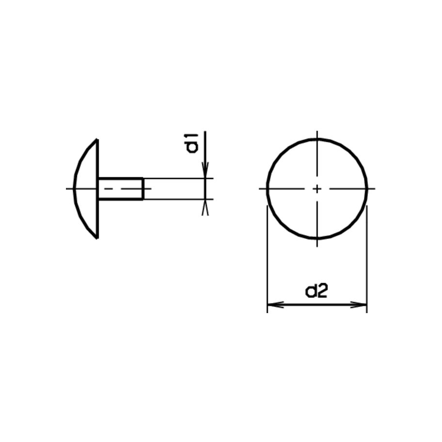 Abdeckkappen zu Spanplattenschrauben KST 12x2,5 RAL 8007