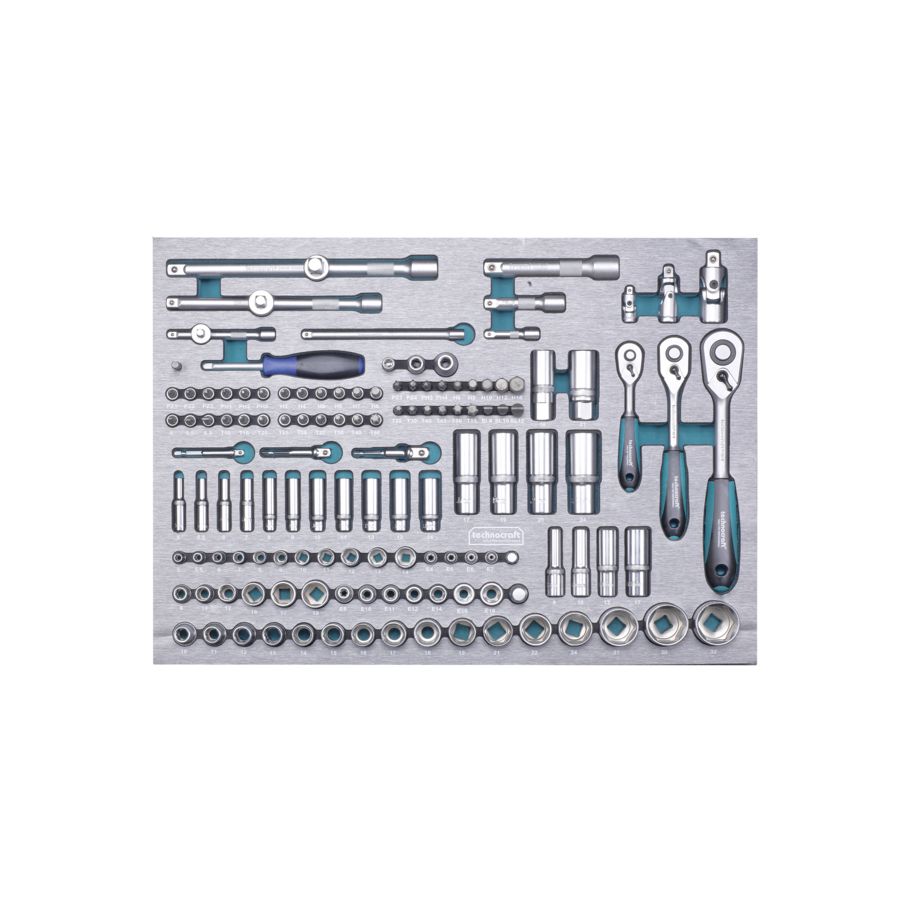 technocraft Werkstattwagen SWISS TEAM PLUS+ PRO 743-tlg, mit Premium-Marken-Werkzeugen