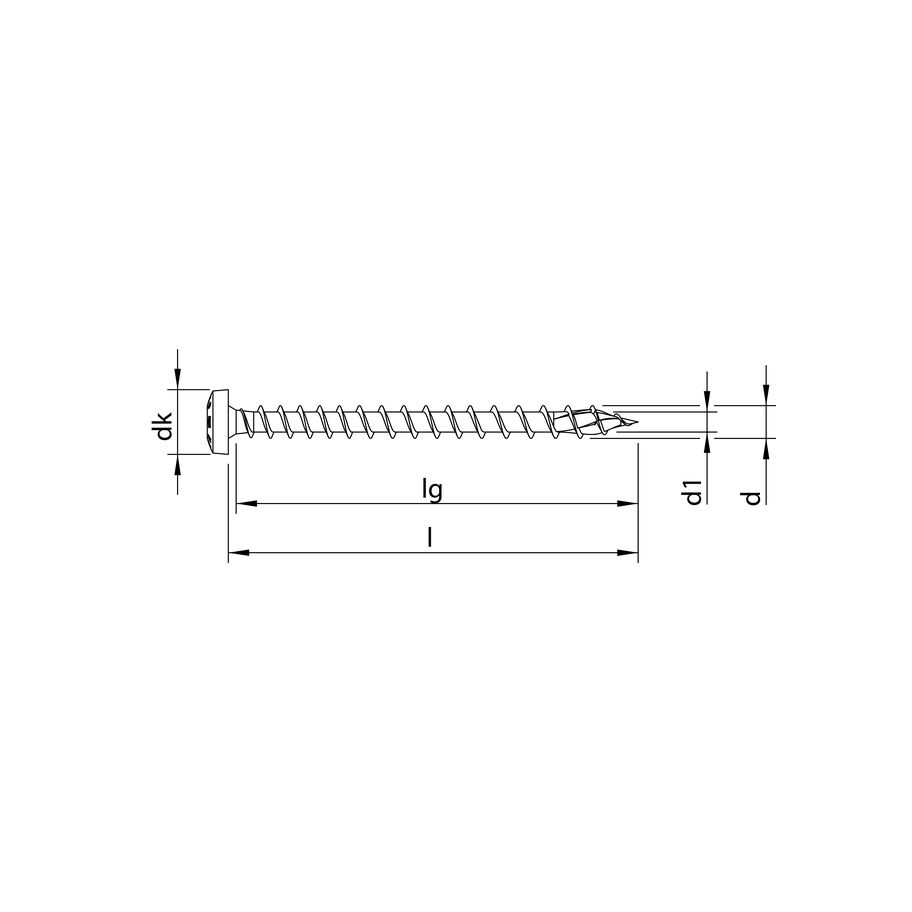 HECO TOPIX-plus Rundkopf T-Drive T-20 5 x 50, A2