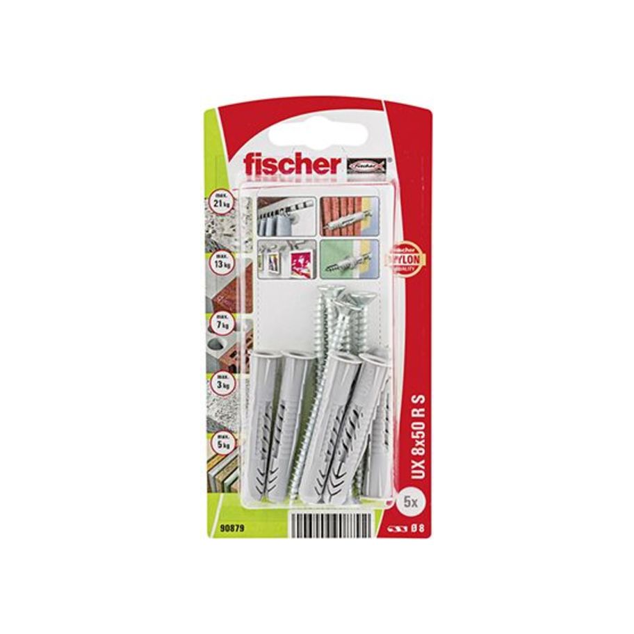 FI SB 90879 Unidübel UX 8X50 R S NV 5St