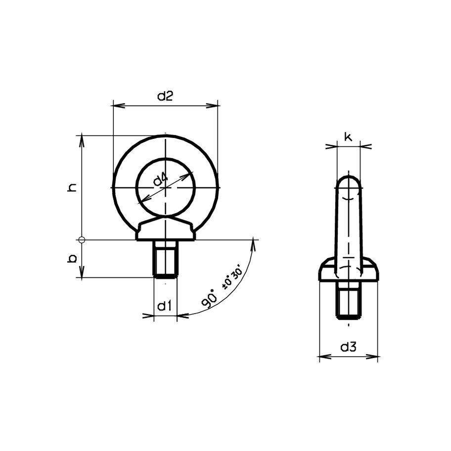 Ringschrauben DIN 580-rostfrei A2 M12