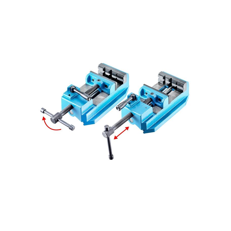 ALDURO Maschinenschraubstock mit Führungsschiene