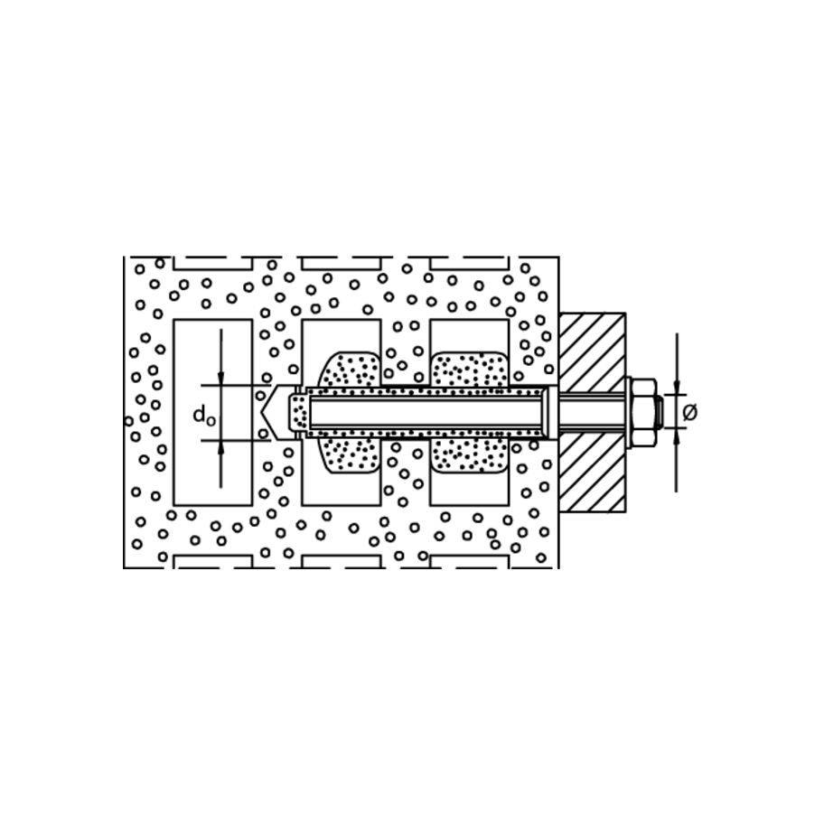 fischer Injektions-Ankerhülse Meterware Metall FIS H 12 L