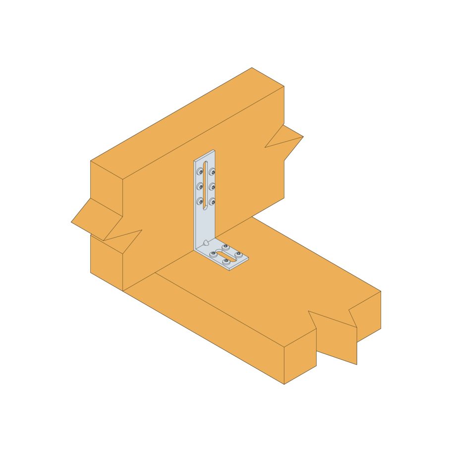SST Winkelverbinder Typ EFIXR Stahl fzn 50×55×30×2