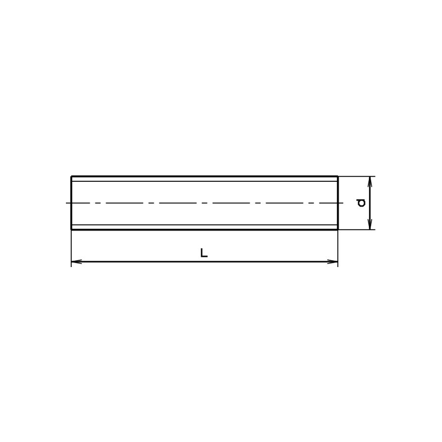 Gewindebolzen Form A DIN 976A-4.6/4.8 verzinkt blau M10x40