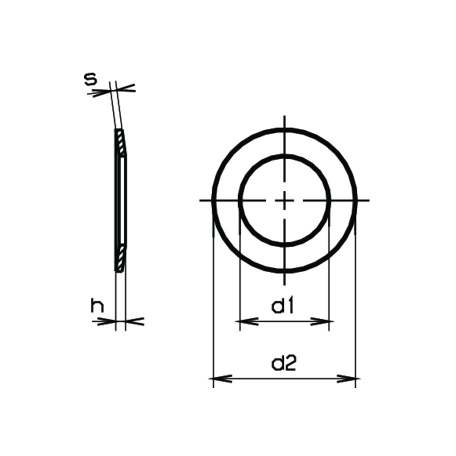 Spannscheiben f. Zyl-Schrauben SN 212748-A2 3,2/5,7/0,3