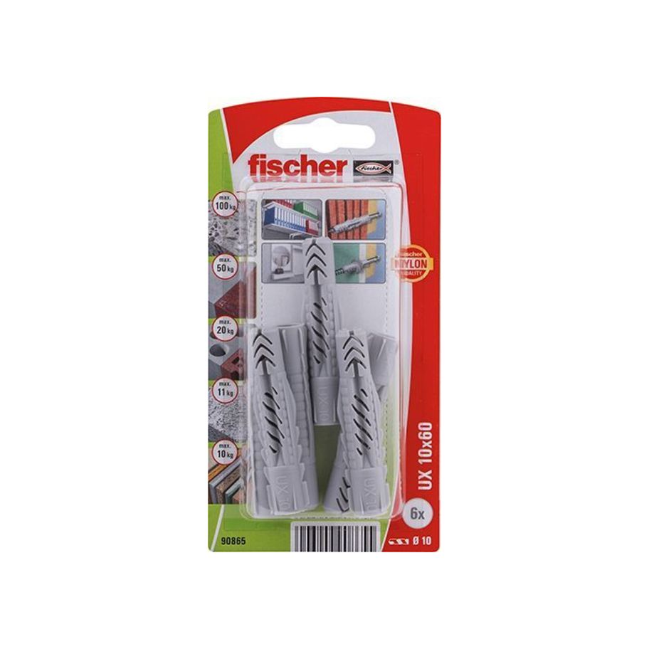 FI SB 90865 Unidübel UX 10X60 NV 6St