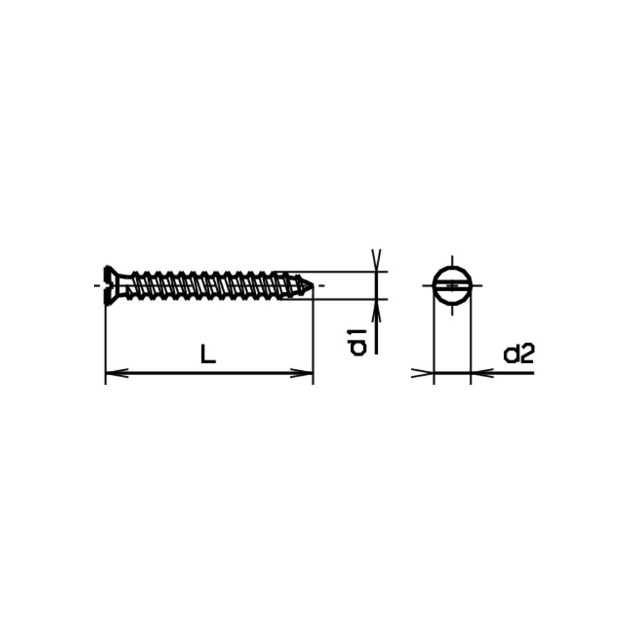 Centerschrauben f. Vorhangschiene VS57 Stahl znb 2,4x18
