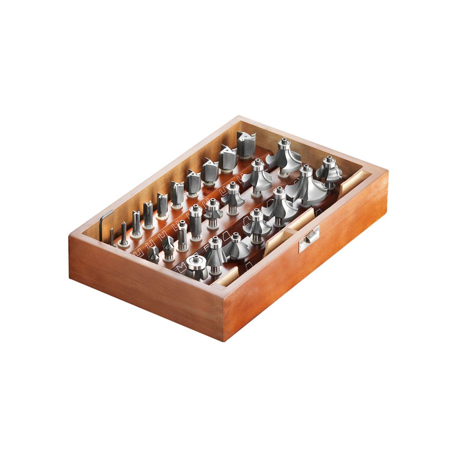 TCP Oberfräser-Satz "3-CUT", 25-tlg.