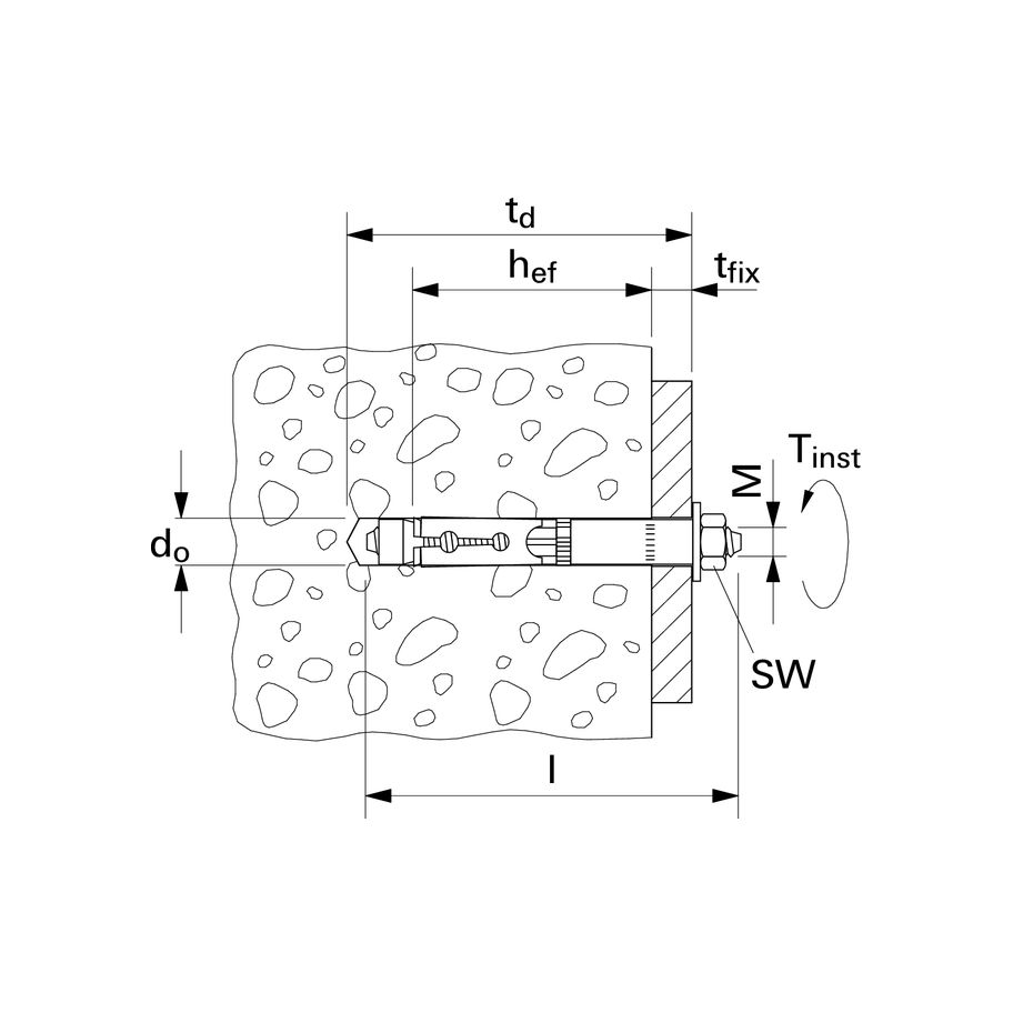 fischer Hochleistungsanker Stahl znb FH II 10/25 B