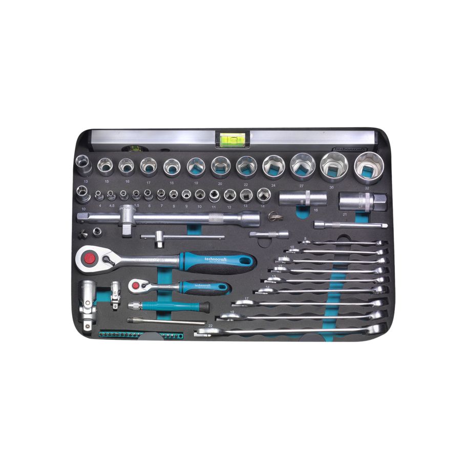 technocraft ABS-Werkzeugkoffer PRO CHROME 152 PB Swiss Tools