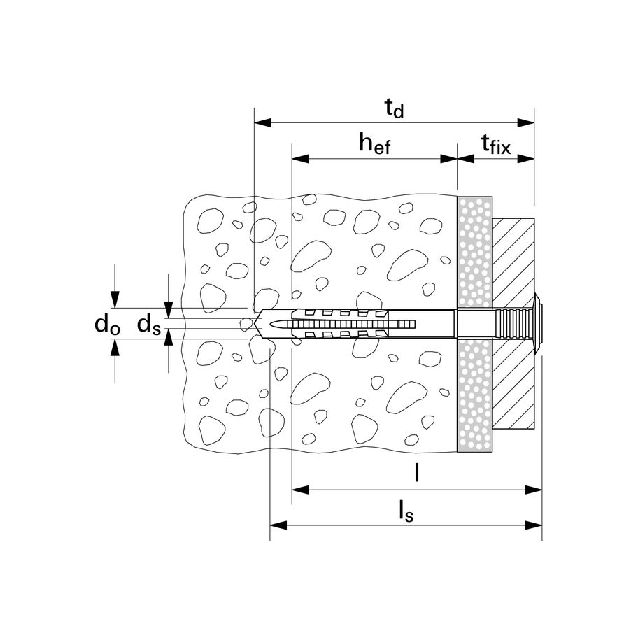 fischer Nageldübel m. Pilzkopf KS Z Stahl N 5x30/5 P