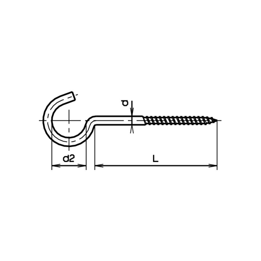 Lampenschrauben Stahl verzinkt blau 3,8x55/16