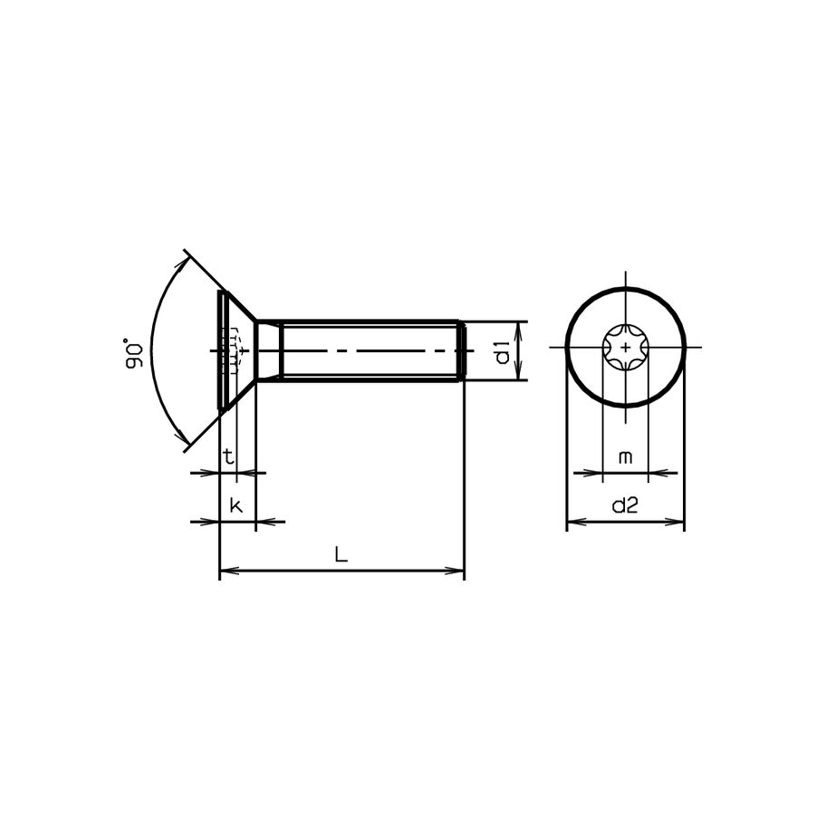 Senkschrauben Innensechsrund ISO 14581-8.8 znb M3x10mm