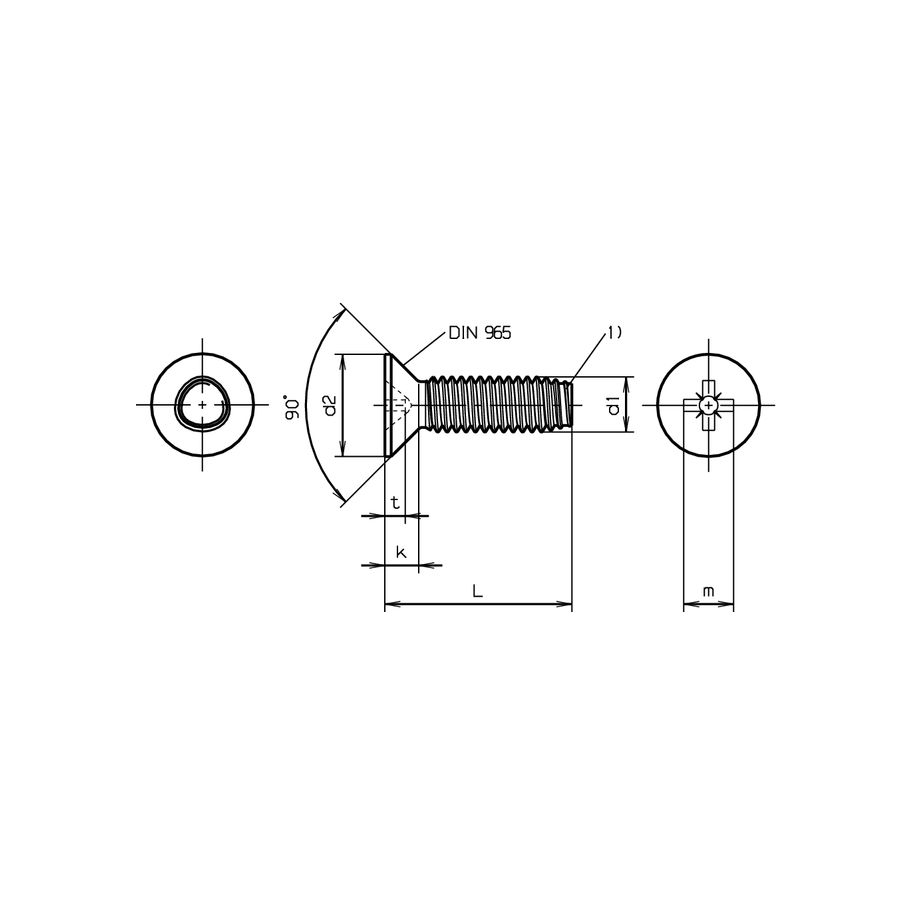 Gewindefurchende Senkschrauben KS Z DIN 7500M-A2 M4x10