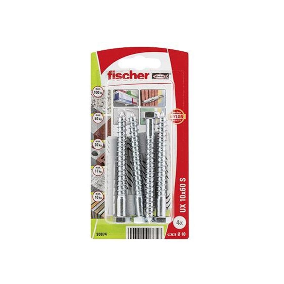 FI SB 90874 Unidübel UX 10X60 S NV 4St