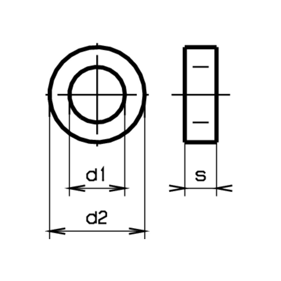 Scheiben f. Stahlkonstruktionen DIN7989A-St znb M20/22/37/8