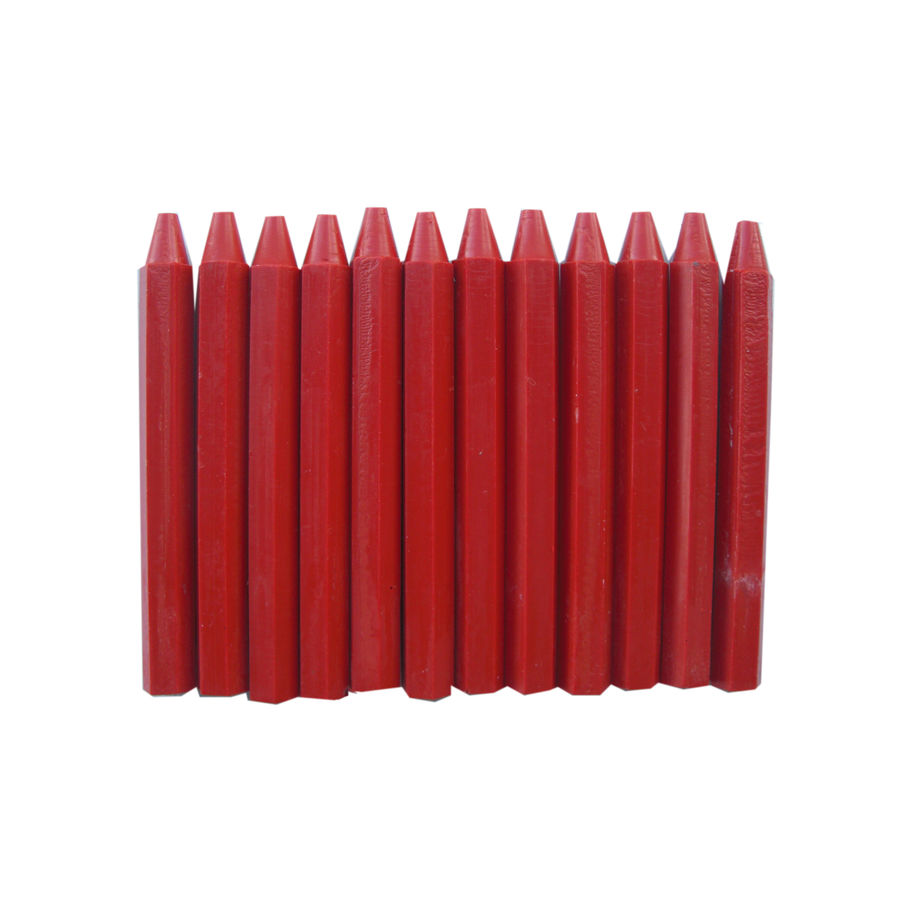 TC Signierkreide rot,sechskant, 12St