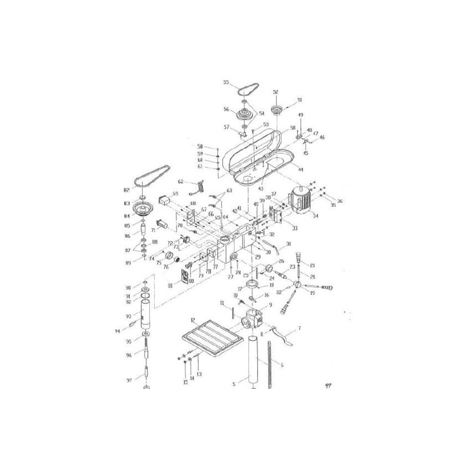 ALE Spindel komplett montiert, BM-43