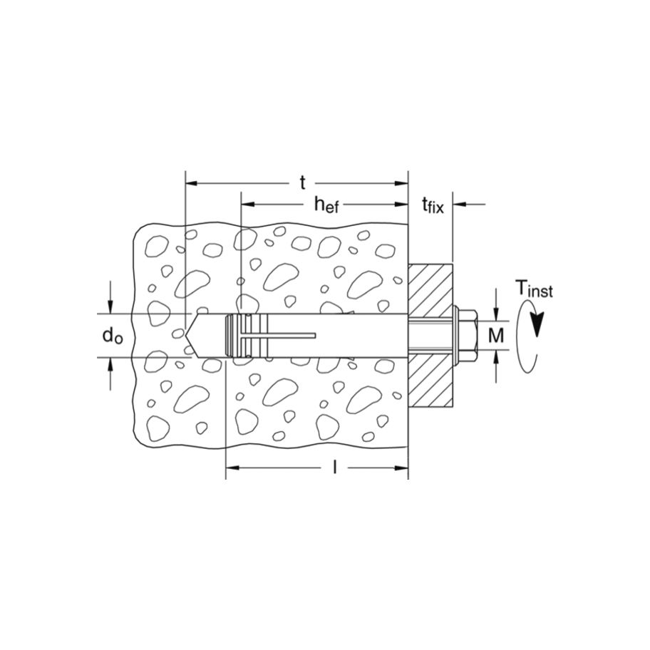 fischer Schwerlastanker Innengewinde St znb SL M 24
