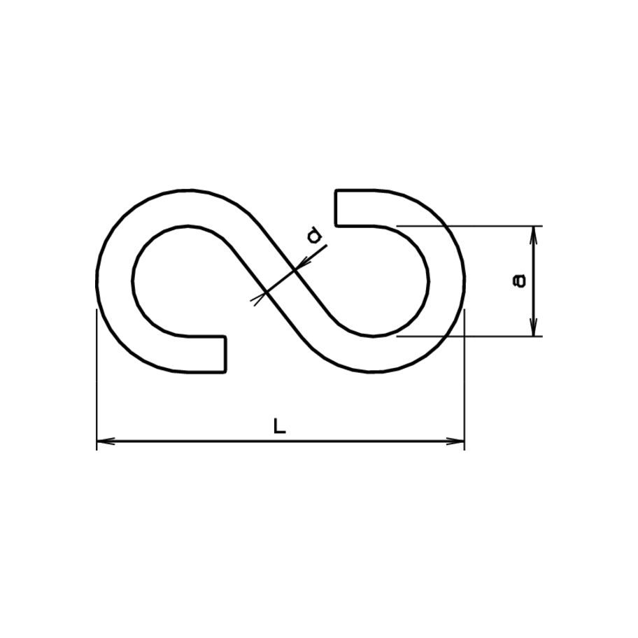 bestaPAC Haken S-Form verzinkt 3.5x35
