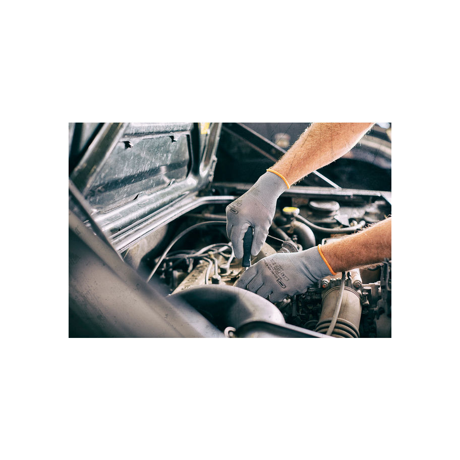 GEBOL Arbeitshandschuh Micro Flex grau 10, Header