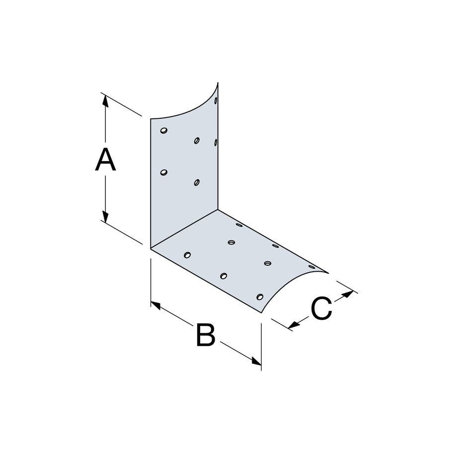 SST Rundholzverbinder Stahl feuerverzinkt 80×80×57×1,5