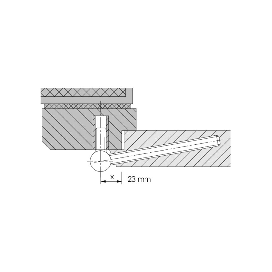Sassba Brandschutzband HE18-EI30 vernickelt M10x30mm
