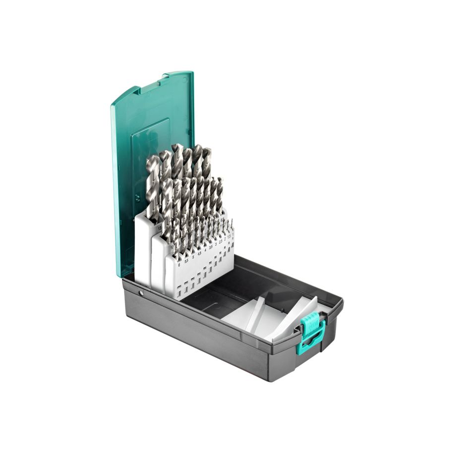 TCP HSS-G Spiralbohrer-Satz, 25-tlg.
