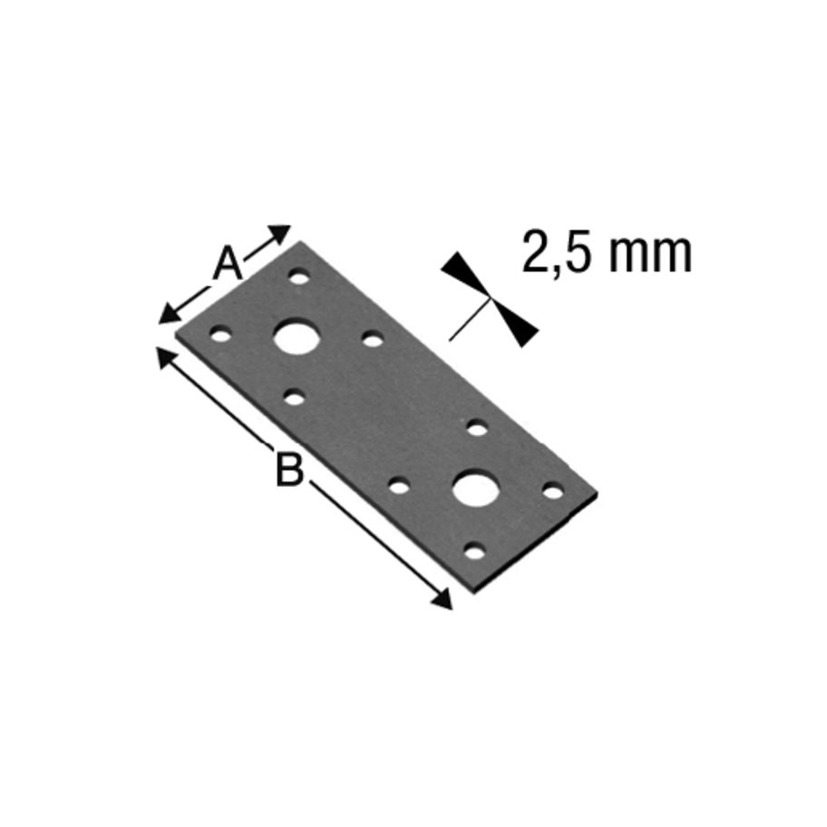 SST Flachverbinder Typ FLV Stahl feuerverzinkt 40x100x2,5