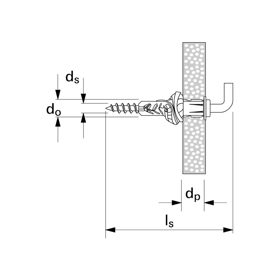 fischer Universaldübel  mit Winkelhaken verzinkt UX 8x50 WH