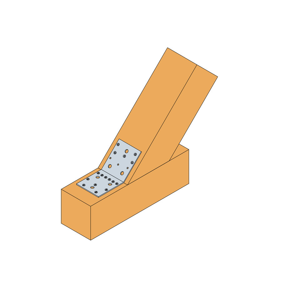 SST Winkelverbinder ohne Rippen AB105-135GR 103x103x90x3