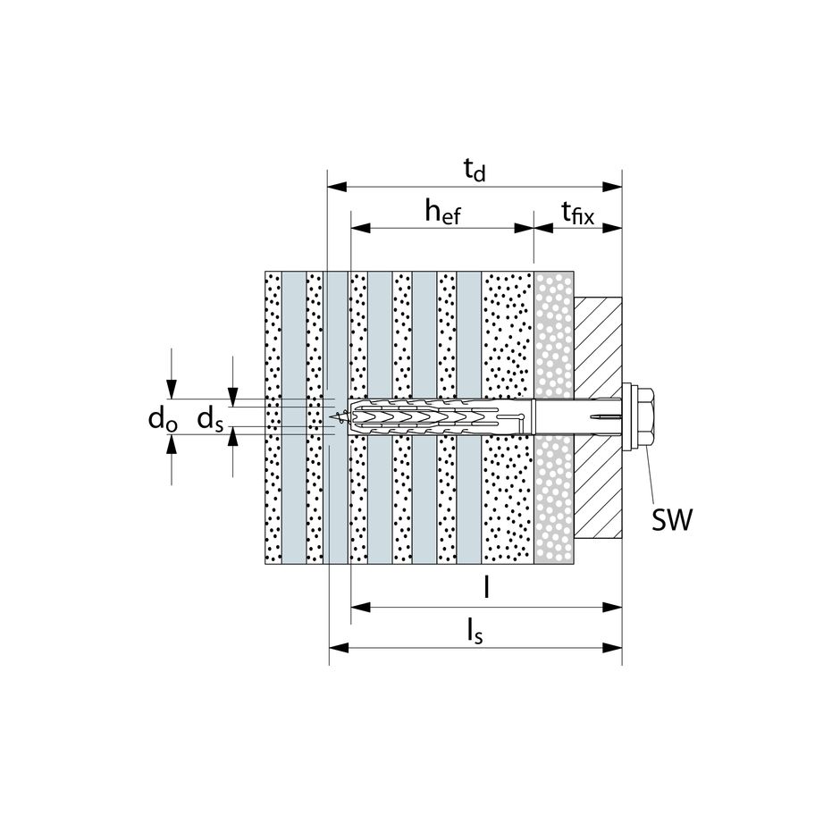 fischer Langschaftdübel m. 6Kt-Schraube SXR 10x80 FUS A4