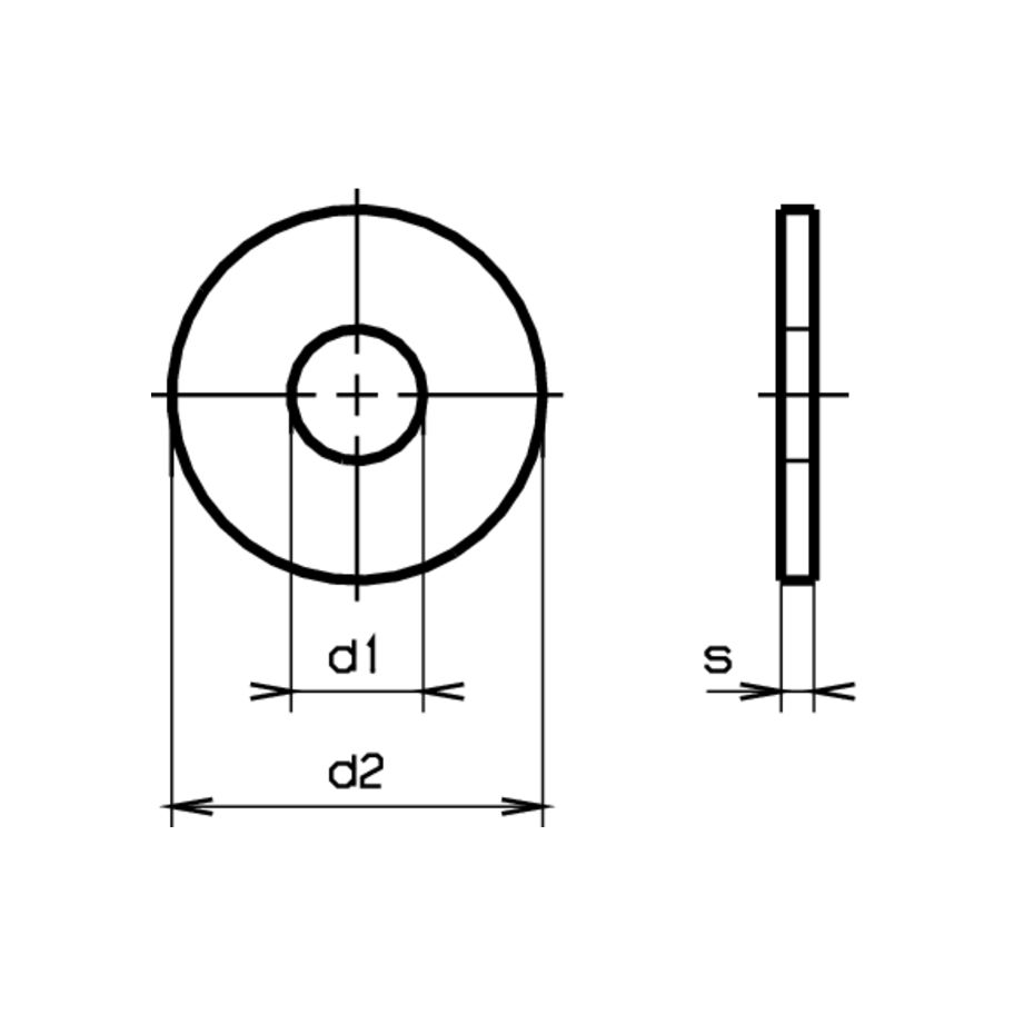bestaPAC Unterlagscheibe rostfrei 6.4x18x1.6