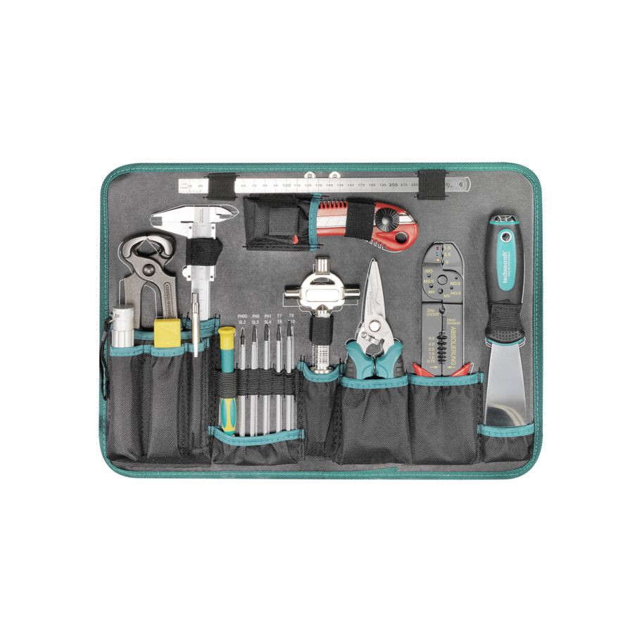 technocraft ABS-Werkzeugkoffer PRO CHROME 185