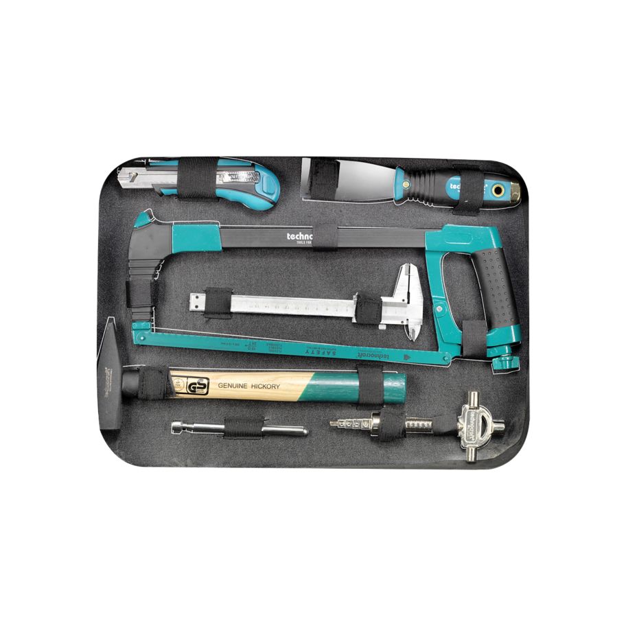 technocraft ABS-Werkzeugkoffer PRO CHROME 152 PB Swiss Tools