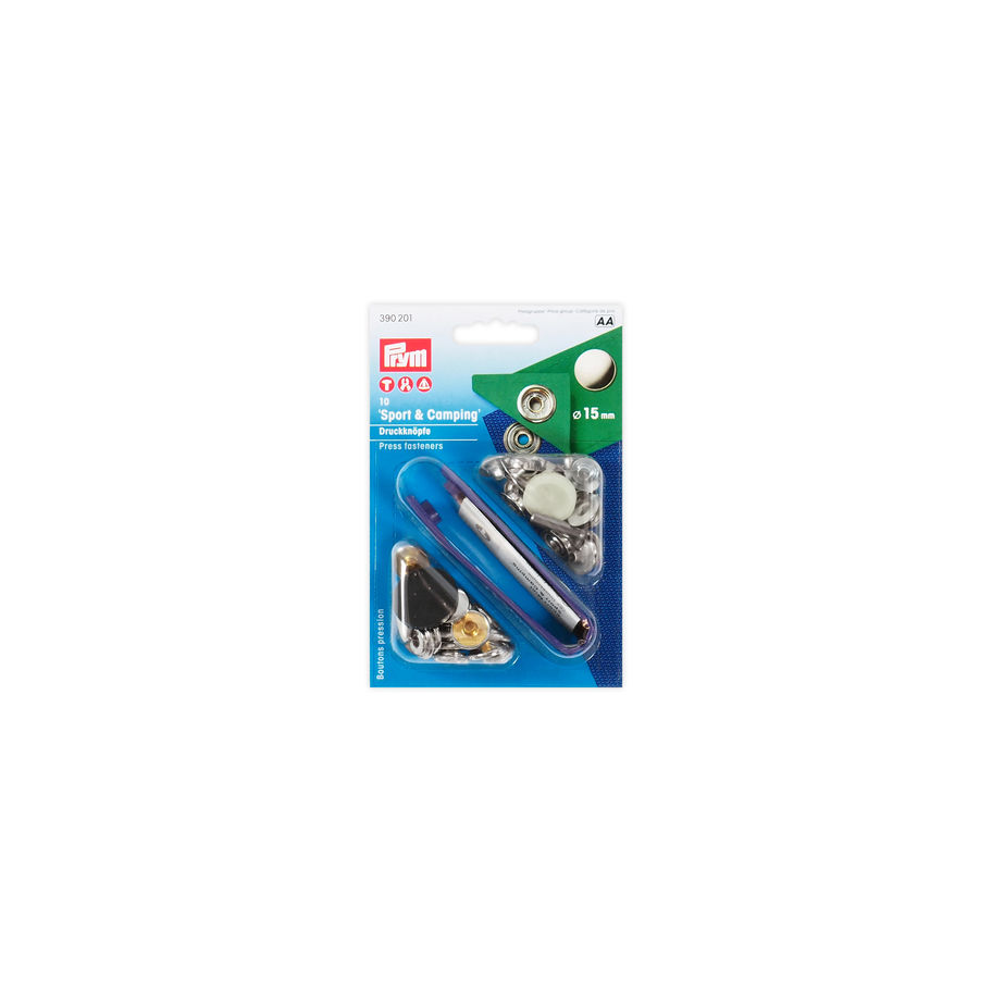 PRYM Druckknopf Sport&Camping si 15mm