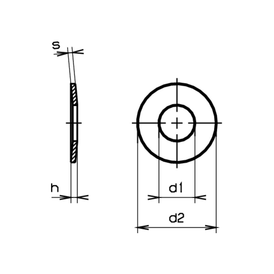 Spannscheiben leicht SN 212745-Federstahl 13/28/1,5