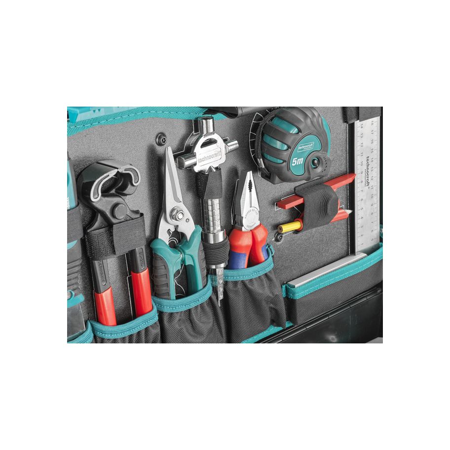 technocraft Metabox Werkzeugkoffer wood Premium 107-tlg