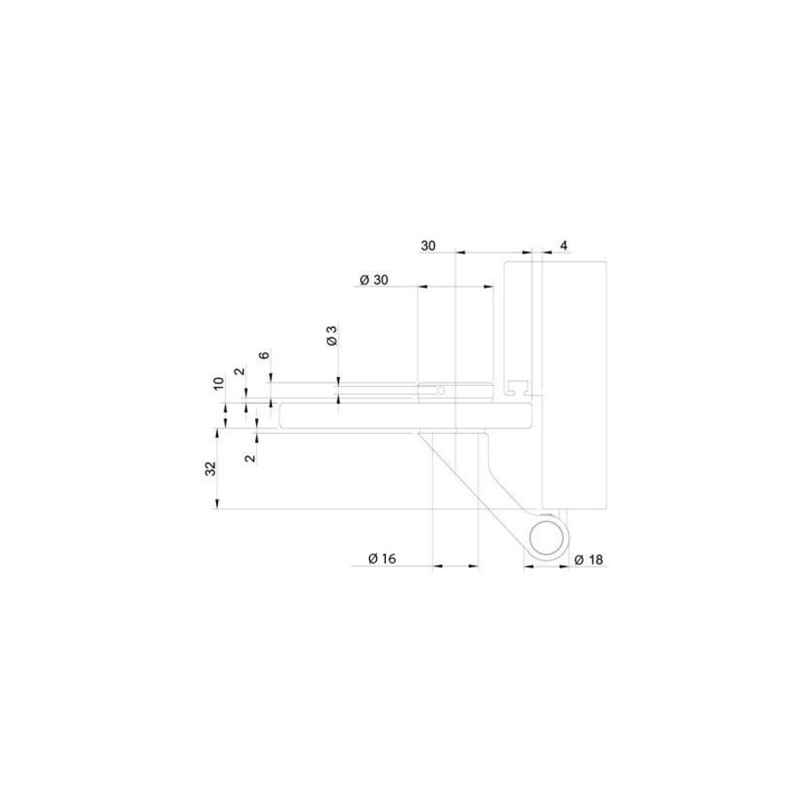 Sassba Einfräsband Just 3D Glas vernickelt matt