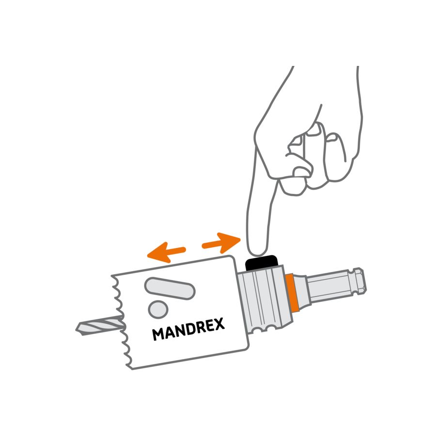 MANDREX Bimetall M42 Lochsägenset SpeedXcut Elektriker