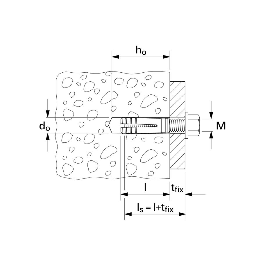 fischer Messing-Dübel MS 4x15