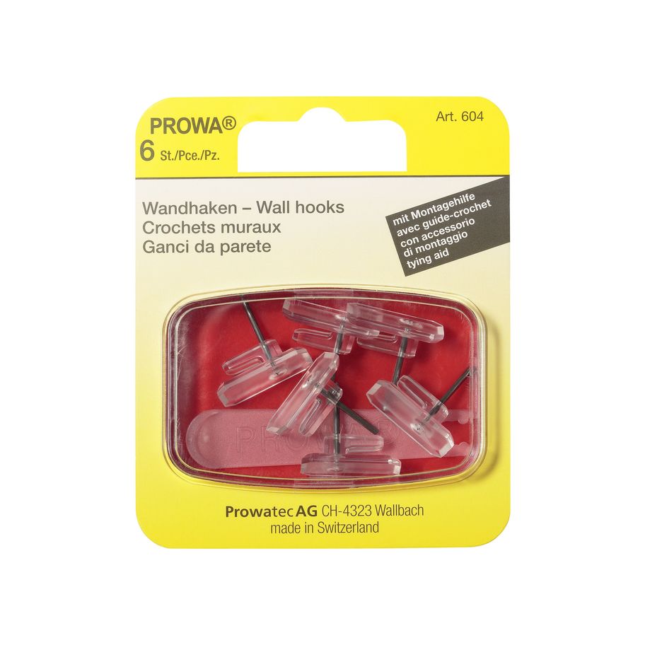 BP Wandhaken m. Montagehilfe 604 6St