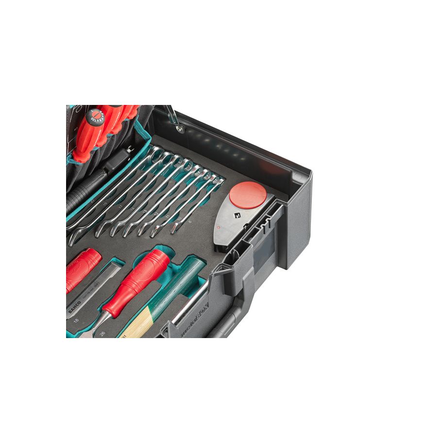 technocraft Metabox Werkzeugkoffer wood Premium 107-tlg