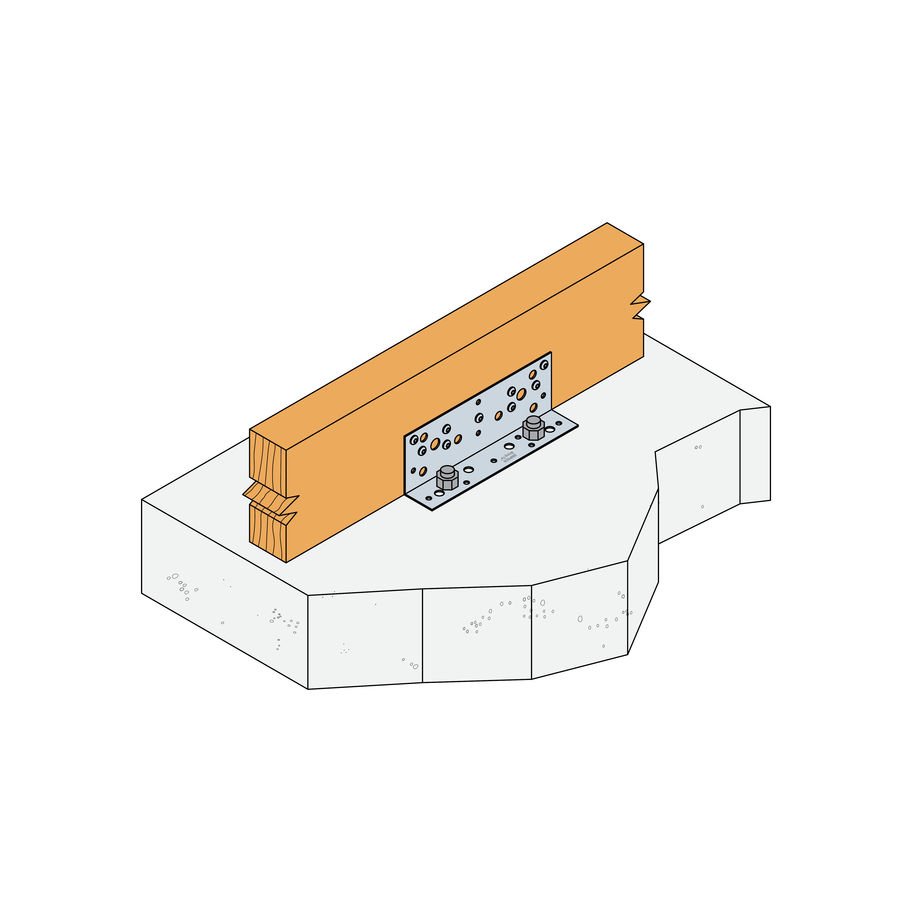 SST Winkelverbinder Stahl feuerverzinkt 33×61×1,5×180